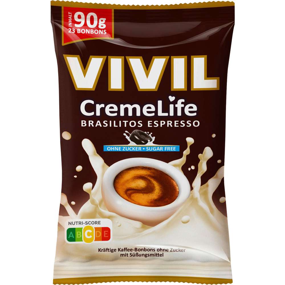 VIVIL Creme Life Classic Candies Brasilitos Espresso, without sugar 90g
