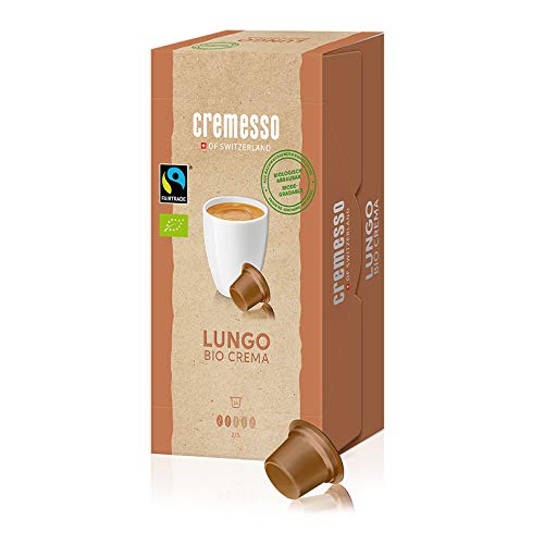 Cremesso Lungo Bio Crema, 16 Capsules, Pack of 3