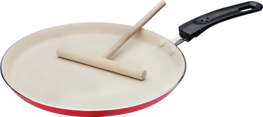 GSW Crepe pan, red and cream, 26cm
