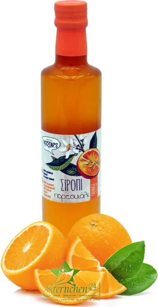 CRETAN NECTAR 01013 - Naturally concentrated orange syrup 500ml, from Crete 500 ml