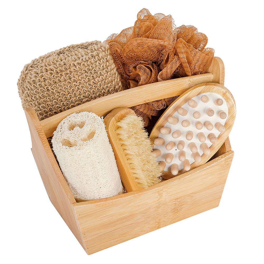 Croll & Denecke Wellness Gift Set Bamboo 6-piece in wooden box