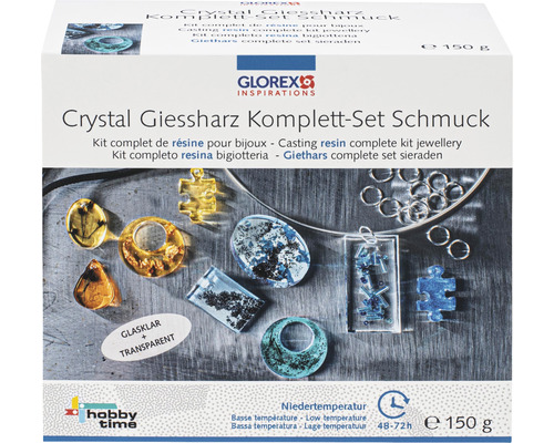 Glorex Crystal casting resin low temperature starter set