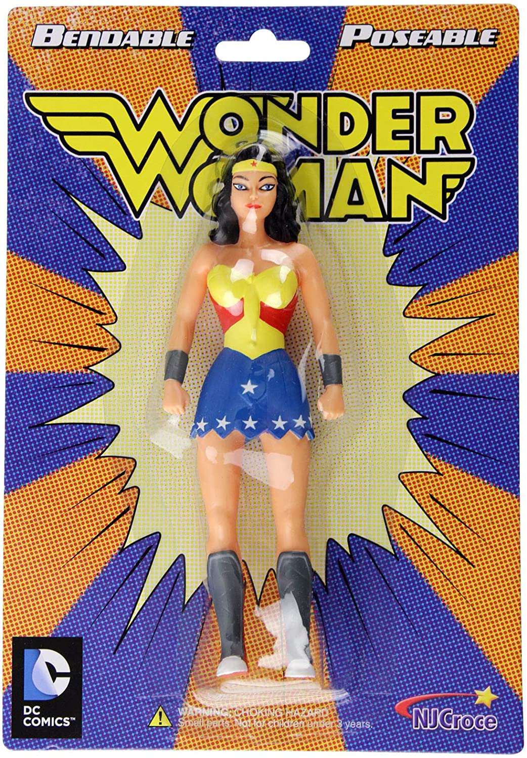 NJ Croce Wonder Woman New Frontier 5.5 Bendable Figure
