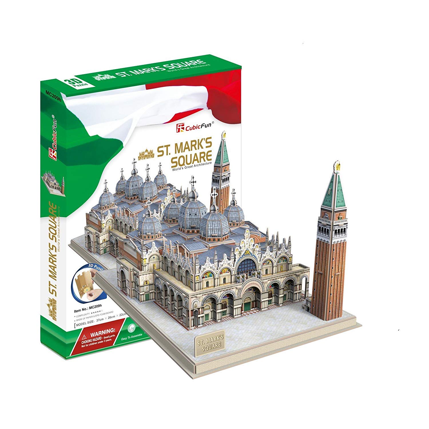 CubicFun Cubic Fun 3D Puzzle Mc209H Piazza San Marco, Venice, Italy