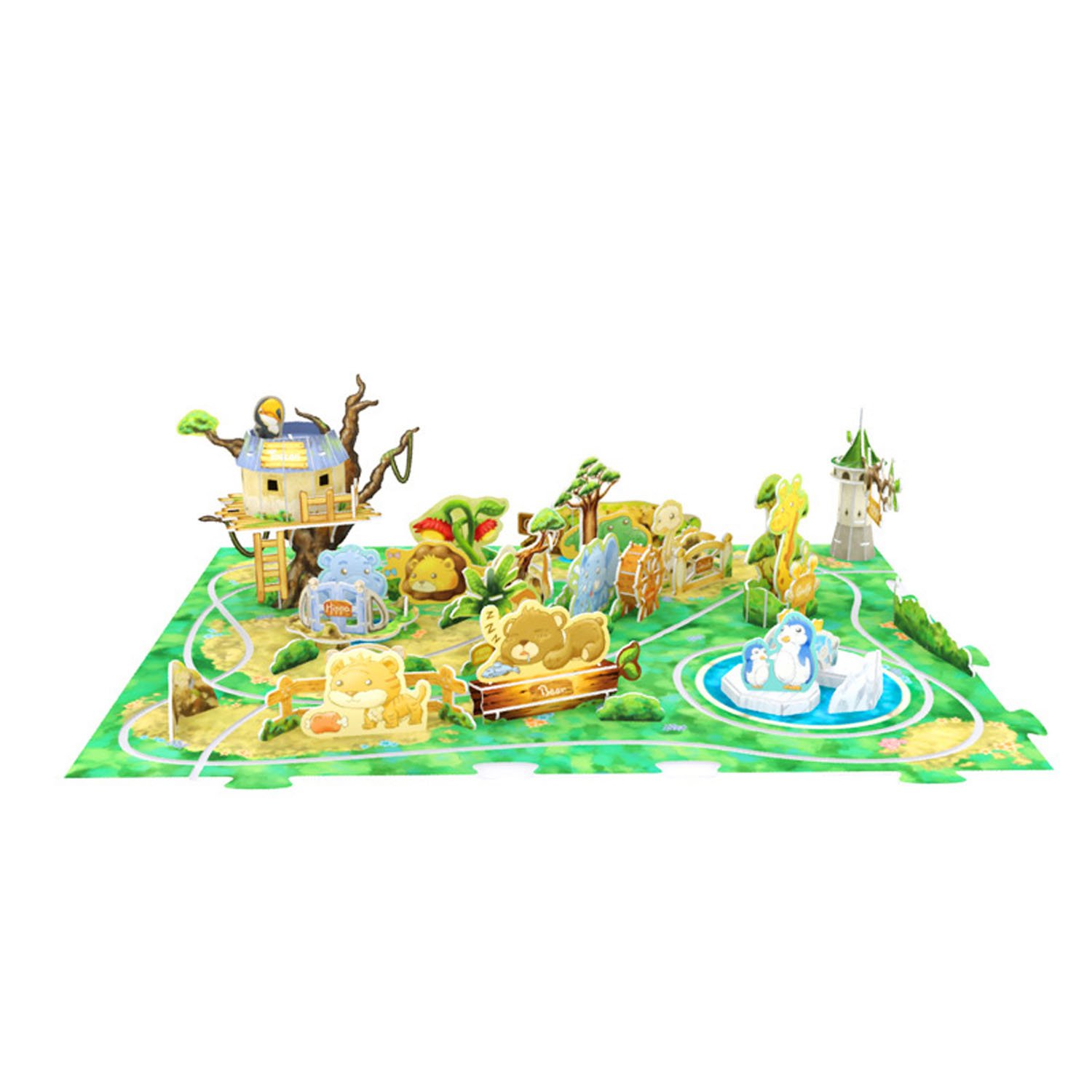 CubicFun Cubic Fun 3D Puzzle Zoo Diorama