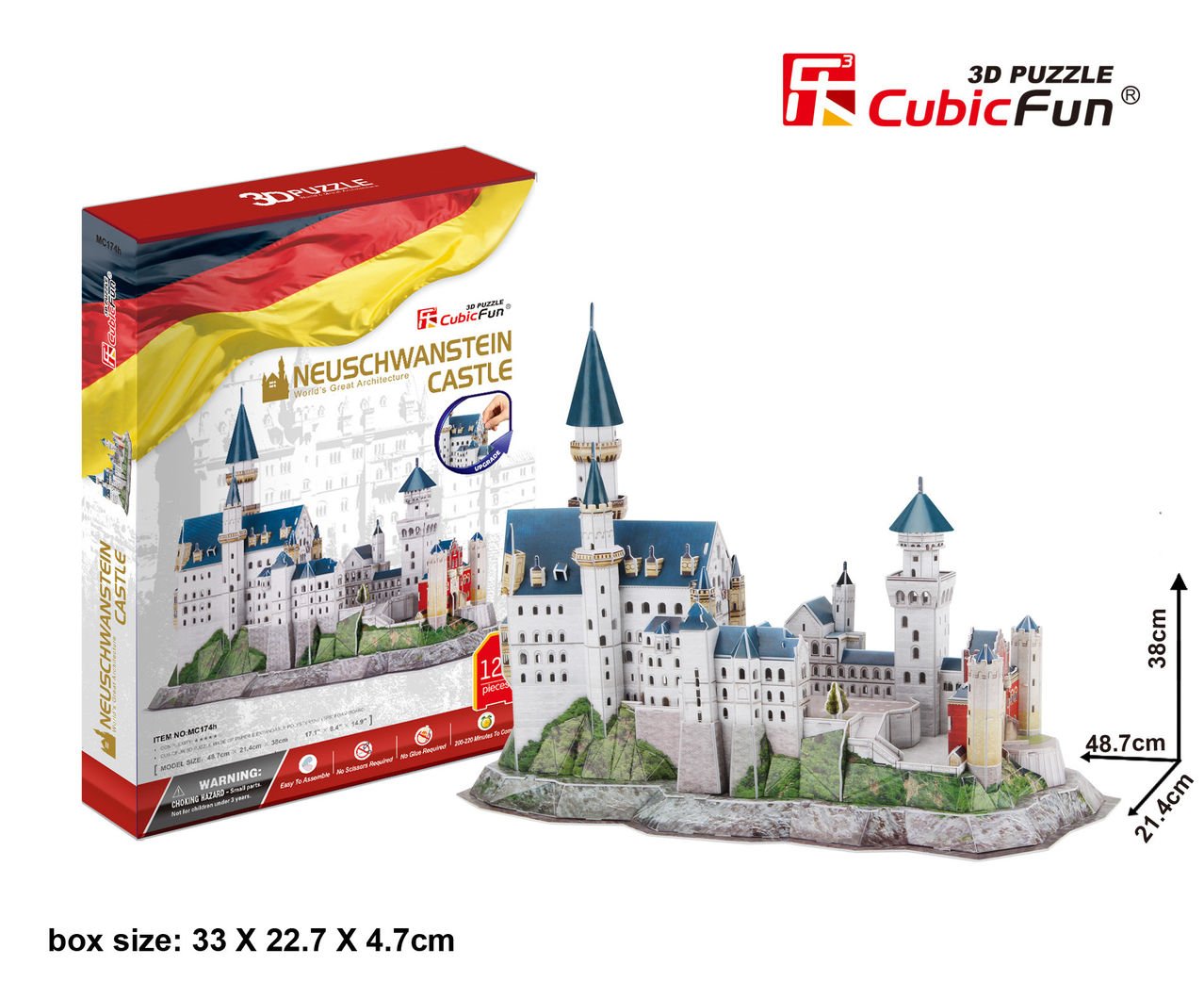 Cubicfun Puzzle 3D Neuschwanstein Castle 128 Pieces