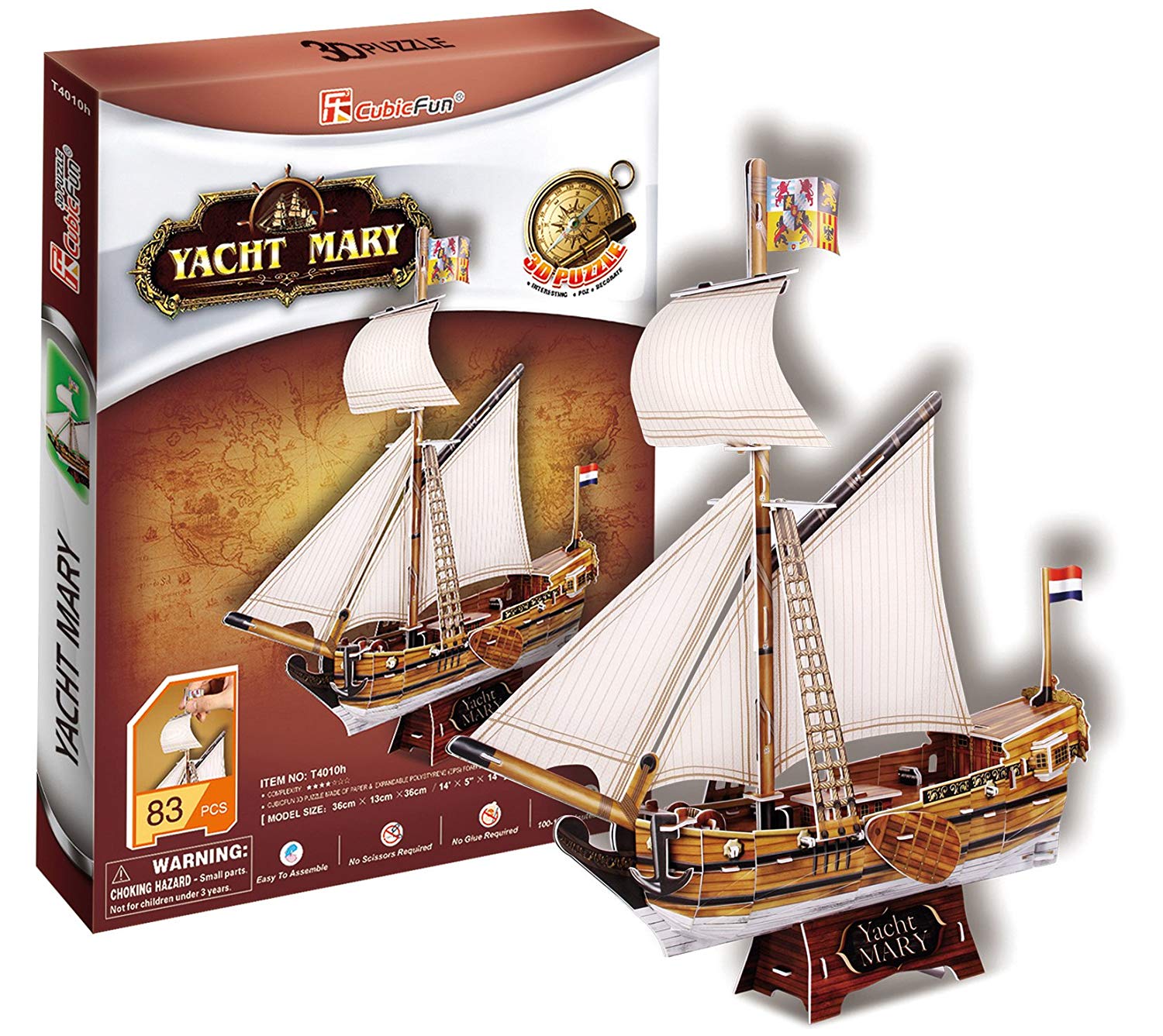 Cubicfun Yacht Mary 3D Puzzle