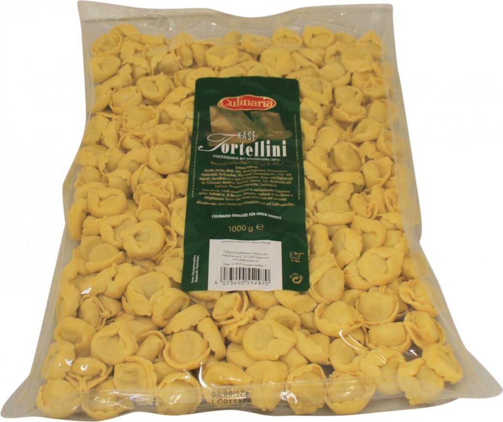 Culinaria Delikatessen Service AG Culinaria Cheese Tortellini Egg Pasta with Cheese Filling 1000g