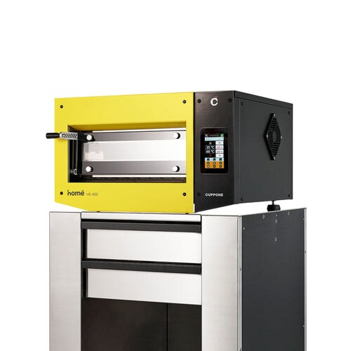 Cuppone Home HE 400 Pizza Oven for Home or Professional Use - 1 Chamber: Firebrick / Yellow / Digital