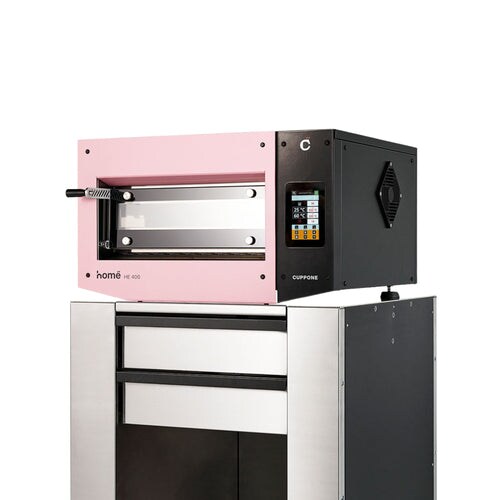 Cuppone Home HE 400 Pizza Oven for Home or Professional Use - 1 Chamber: Firebrick / Pink / Digital