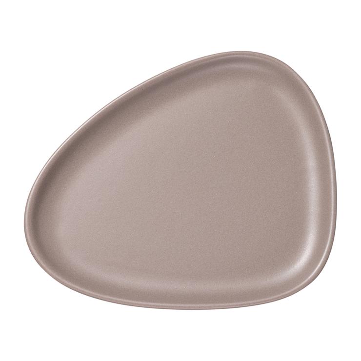 Lind DNA Curve stoneware small plate 19 x 22cm