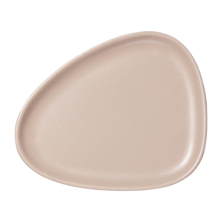 Lind DNA Curve stoneware small plate 19 x 22cm