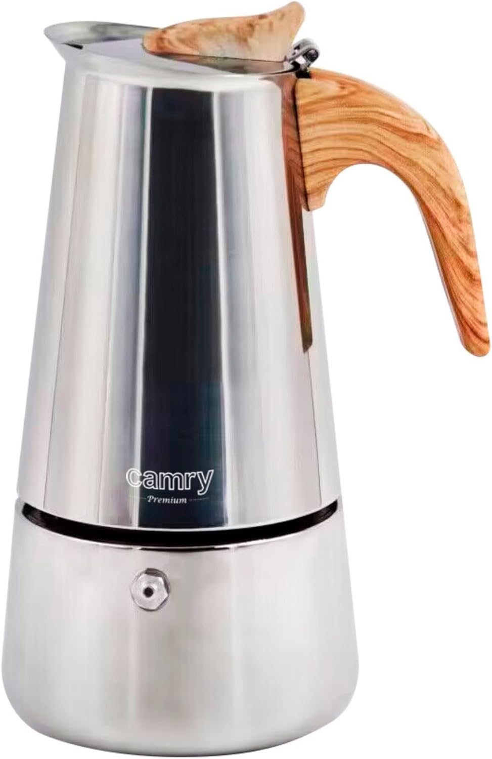 CAMRY Espresso Maker Induction - Mocha Pot Induction for Aromatic Coffee - High-Quality Stainless Steel Mocha Pot Induction - Espresso Maker for All Hobs - 450 ml for 7-8 Cups