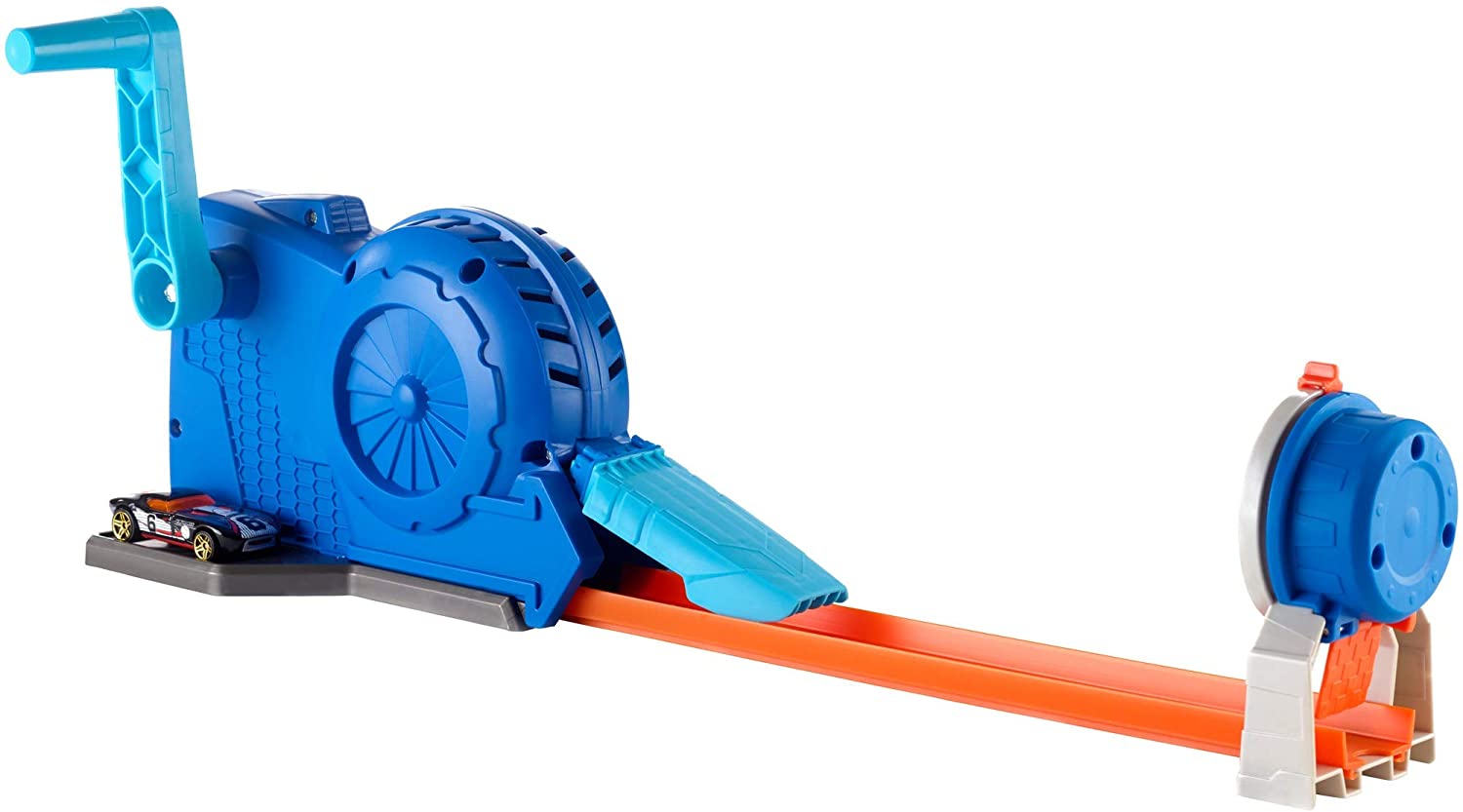 Hot Wheels FLL02 Track Builder Turbo Starter with 1 Toy Car, multicoloured
