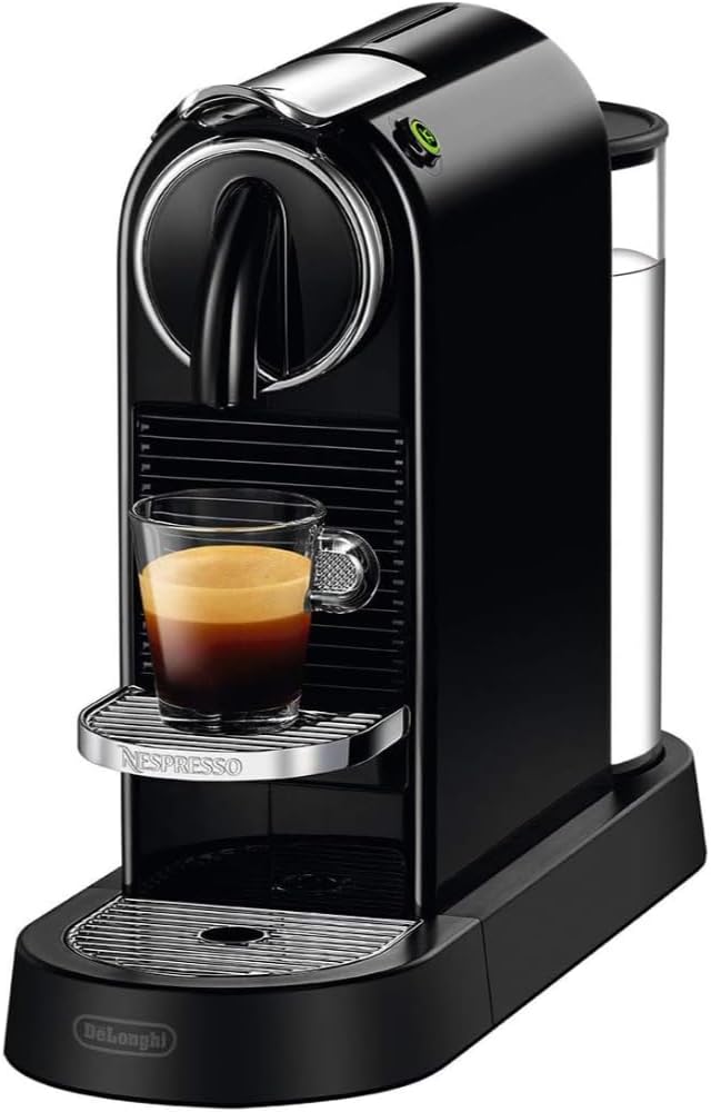 De\'Longhi Nespresso Citiz EN167.B capsule machine, high pressure pump and ideal heat control without Aeroccino (milk frother), energy saving function, black