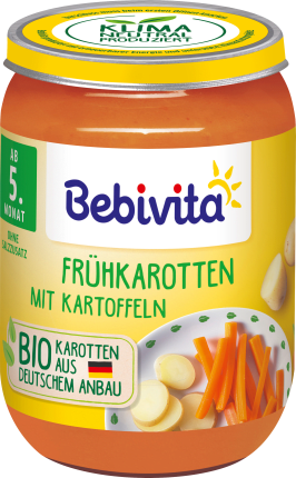 Bebivita Vegetables Early carrots with potatoes, from the 5th month, 190 g