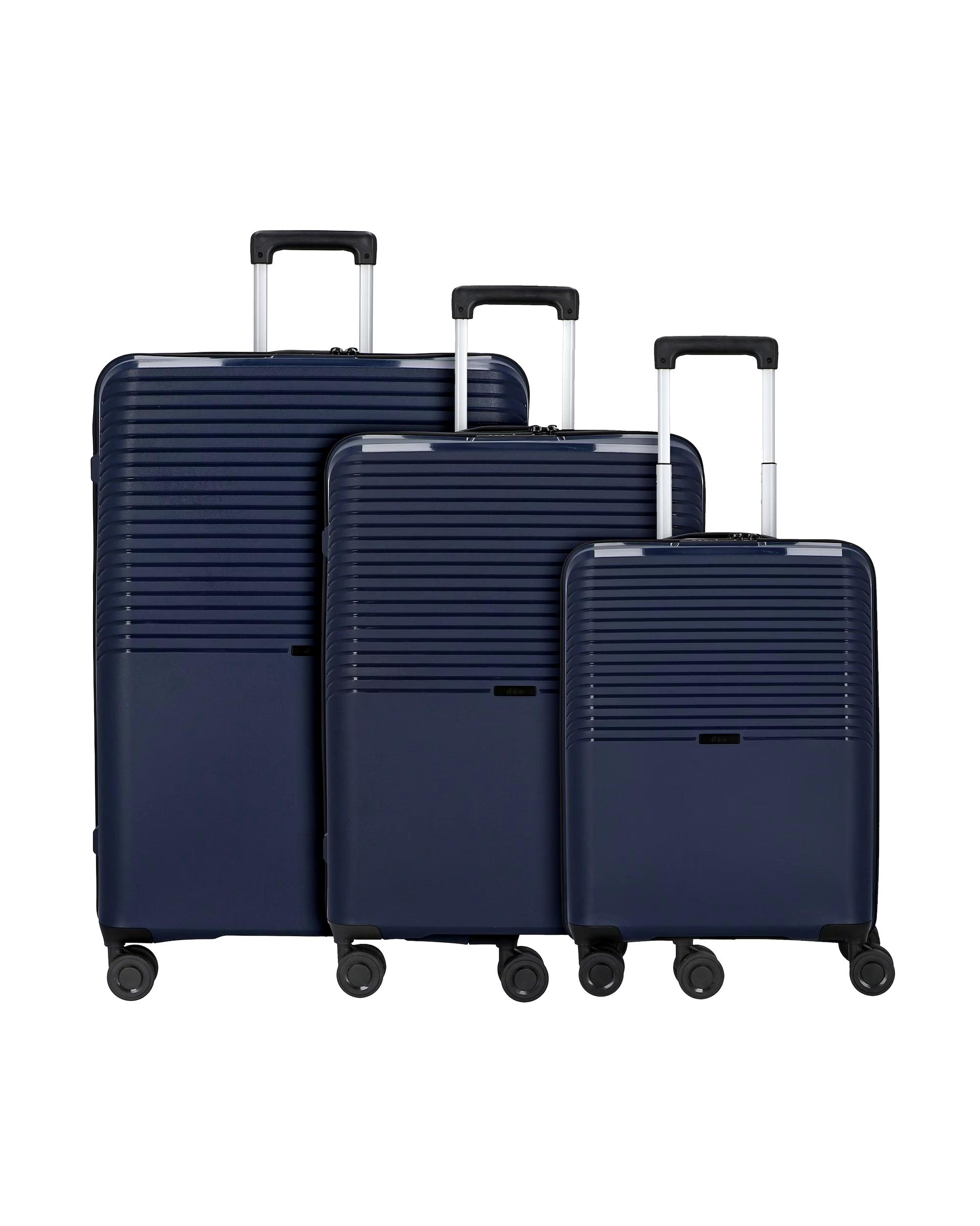 d & n suitcase Travel Line 4000 4-wheel suitcase set 3 pieces. Travel Line 4000 4-Rollen Kofferset 3tlg.