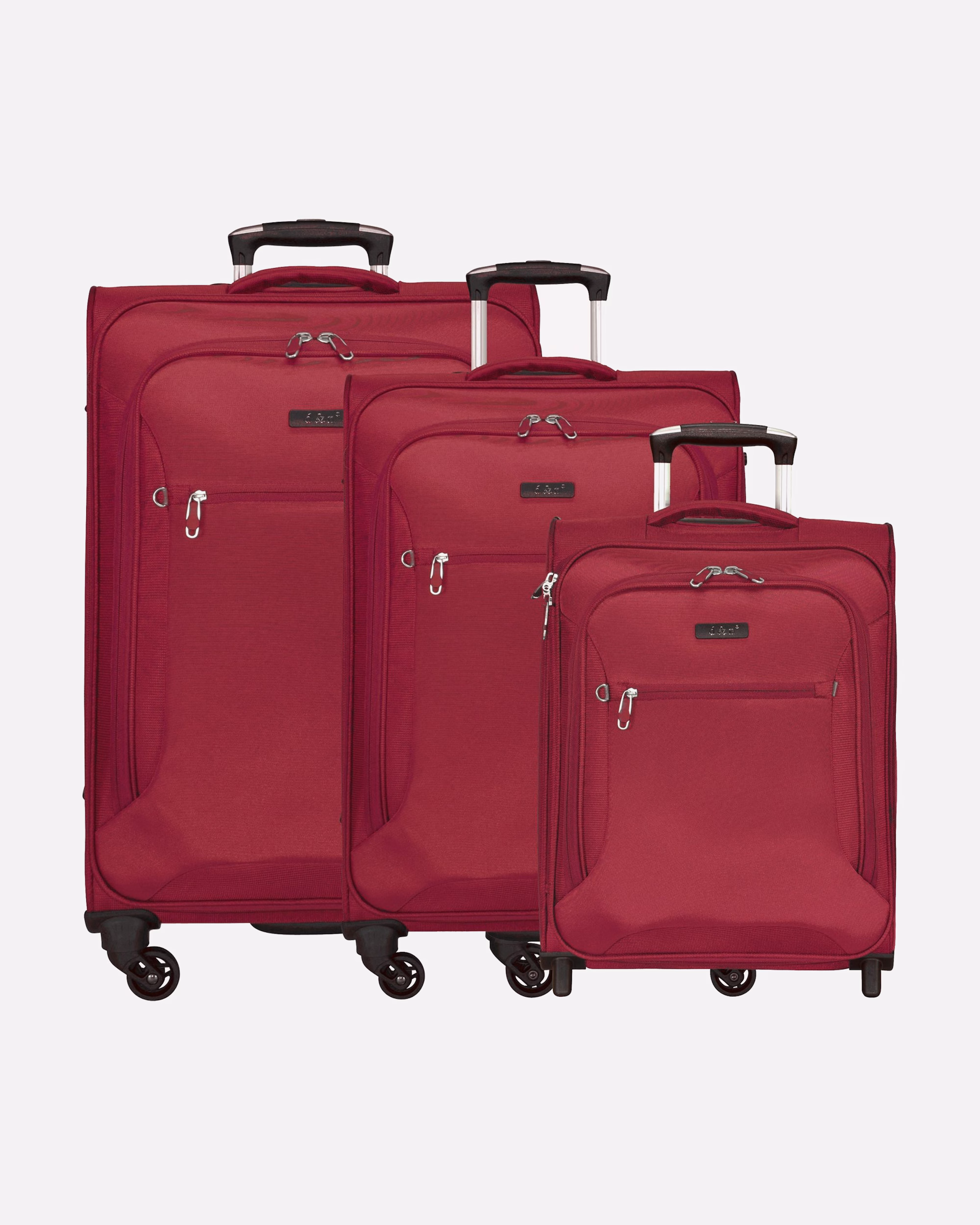 d & n suitcase Travel Line 6400 2-4-wheel suitcase set 3 pieces. Travel Line 6400 2-4-Rollen Kofferset 3tlg.