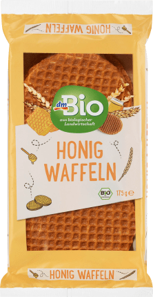 dmBio Waffles, honey, 175 g