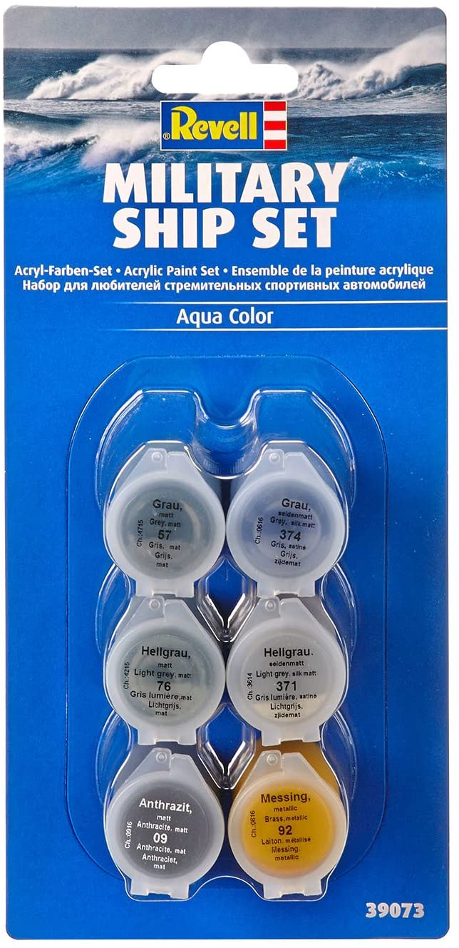 Revell 39073 8 Model Making Paint Set Combat forces Ships