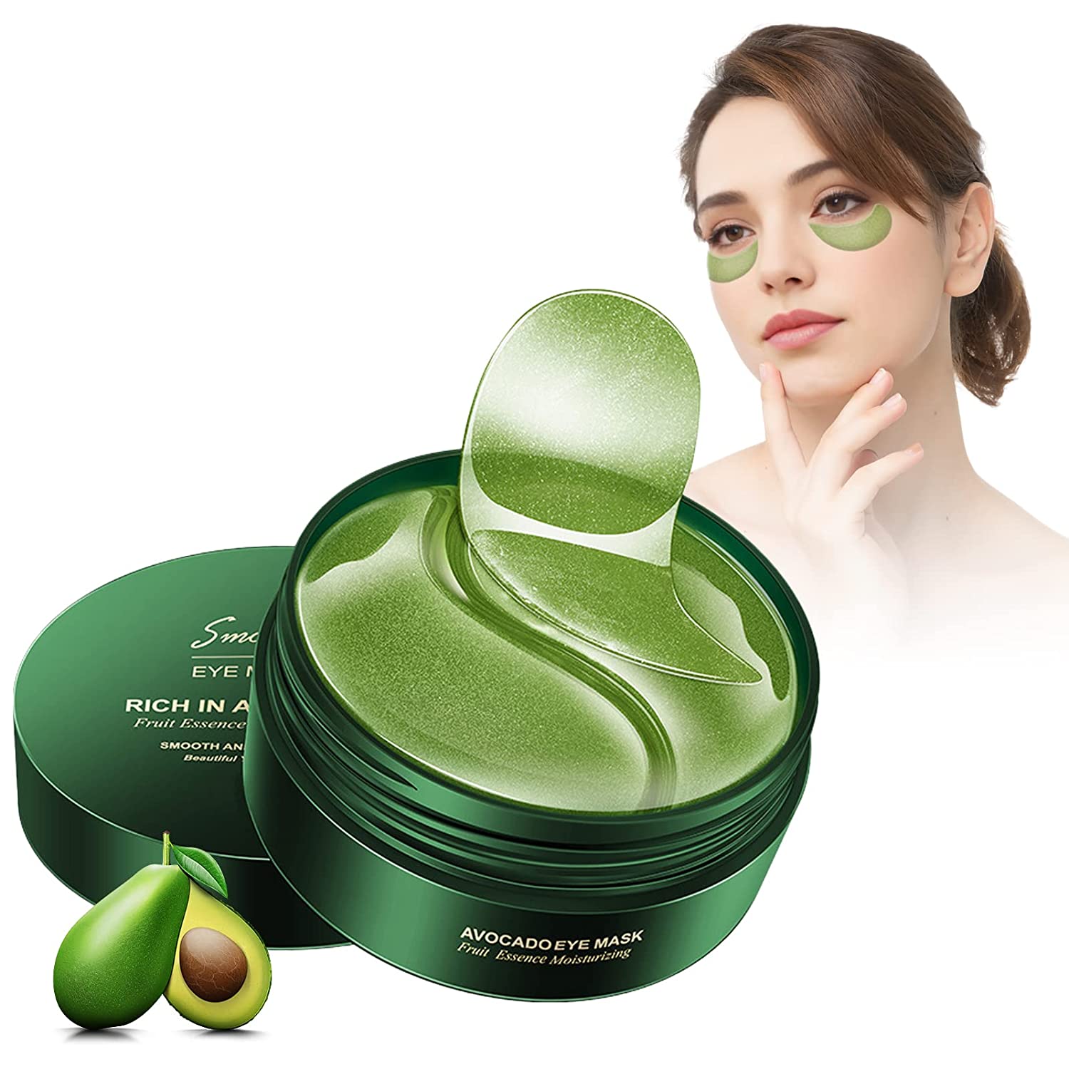 Dorzu 30 Pairs of Eye Pads, Eye Pads Against Dark Circles, Anti-Ageing Eye Mask with Hyaluronic Acid Eye Pads Against Bags Wrinkles Puffiness Eye Patches