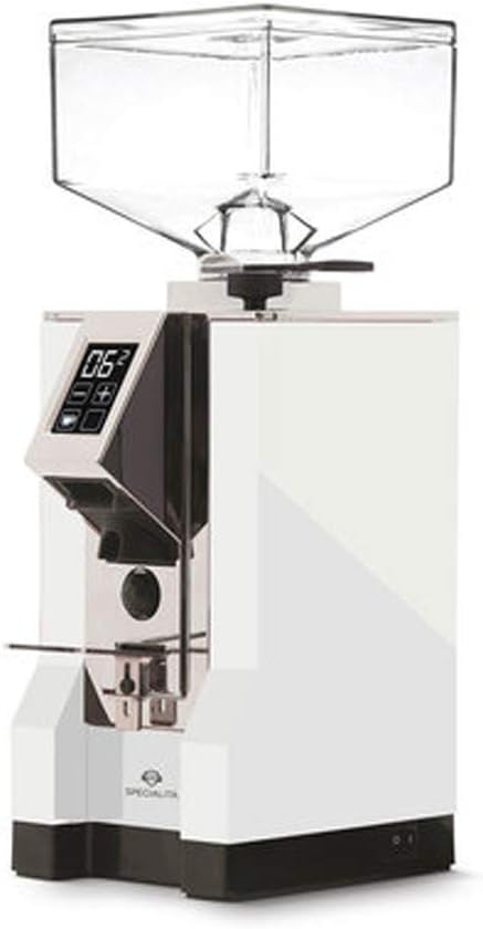 Eureka CD - Mignon Specialita White Blanc Pâle Electronic Coffee Grinder, Stainless Steel, 1 Litre, Silver