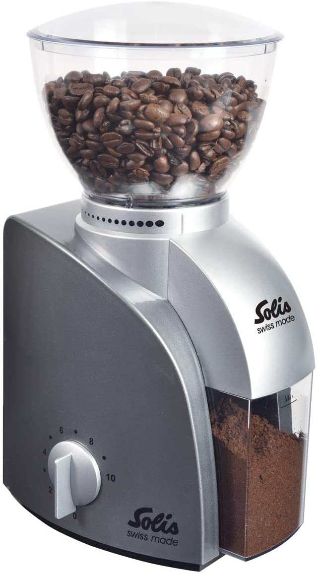 Solis Electric Coffee Grinder 1 to 10 Cups 13 Grinding Levels Antistatic Co