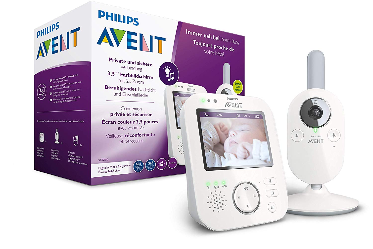 Philips Avent Eco Mode Intercom White