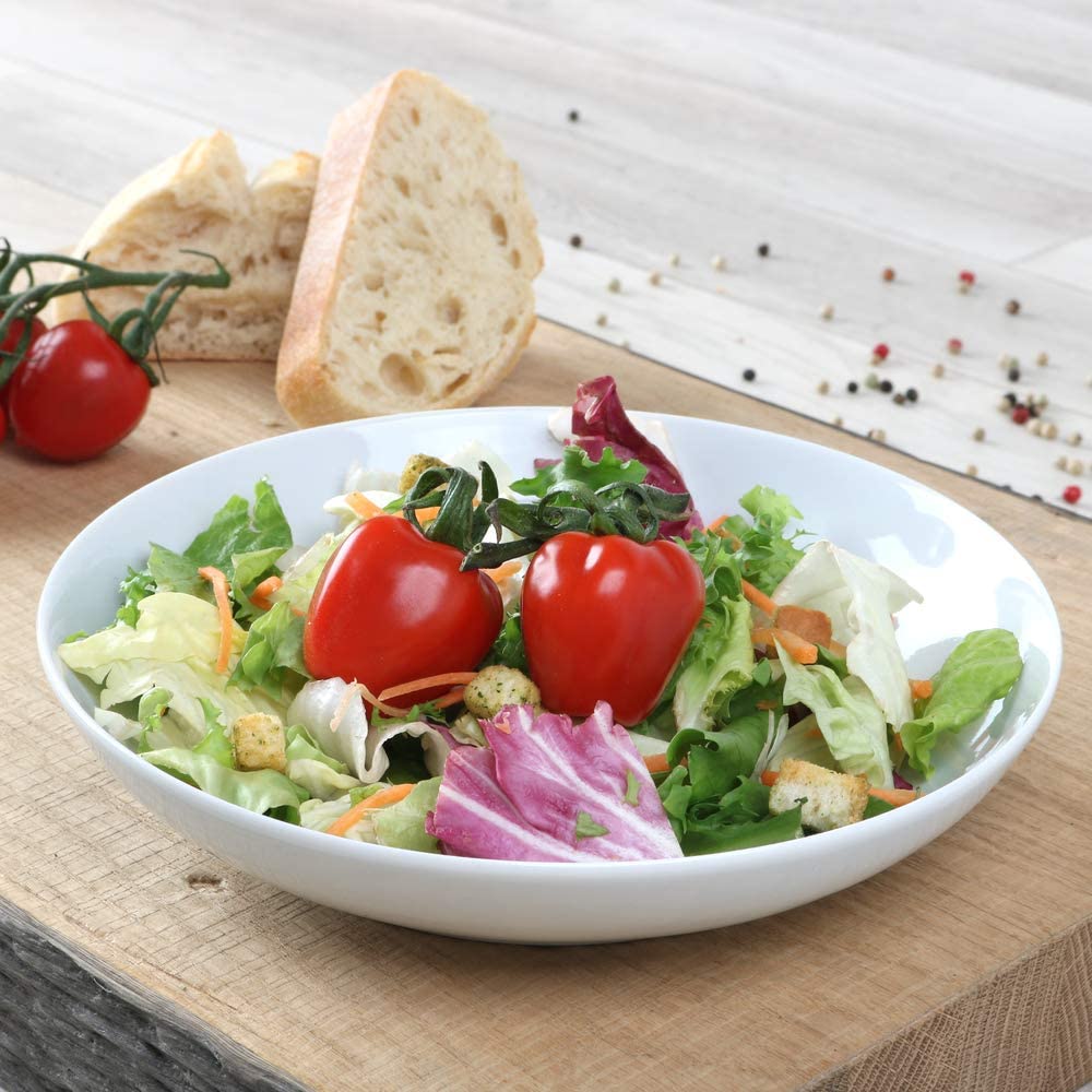 Holst Porzellan MA 121 Plate Deep 21 cm \"Maxima\", White, 20.5 x 20.5 x 4.5 cm, 6 Units