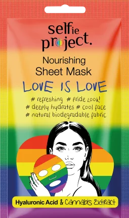 Selfie Project Sheet mask Nourishing Love is Love, 1 pc