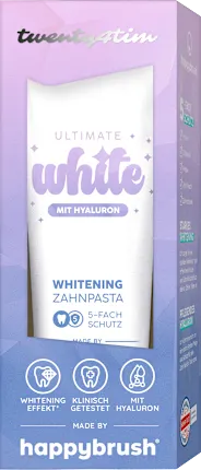 happybrush Toothpaste White Twenty4Tim, 75 ml