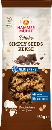 Hammermühle Chocolate cookies, Simply Seeds, gluten free, 150 g