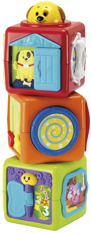 Winfun – 3 Stackable Blocks With Activities (Colorbaby 44227)