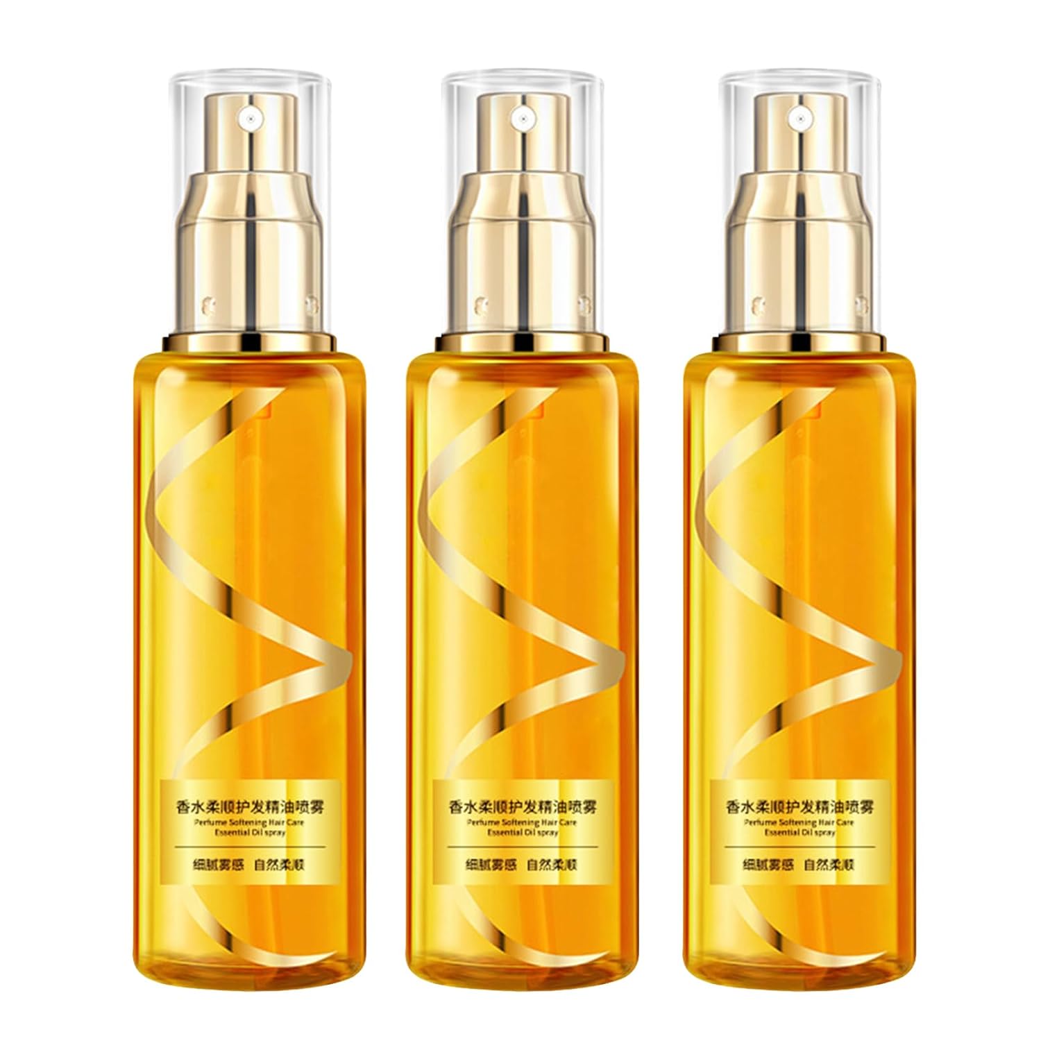 Supple Hair Care Essential Oil, Botanical Essence Hair Oil Mist Hydrating Hair Treatment Essential Oil, Leave-In Strengthening Silky Hair Oil (3 Pieces)