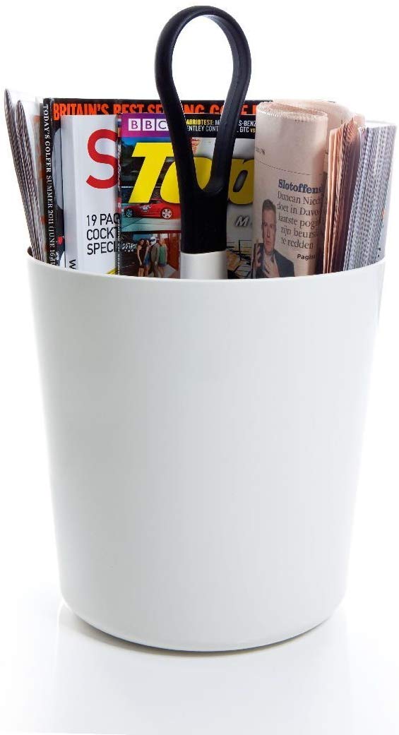 Unbekannt Royalvkb Magazine Vase In White With Anthracite Handle