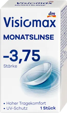 Visiomax Monthly contact lens, diopter -3.75, 1 piece