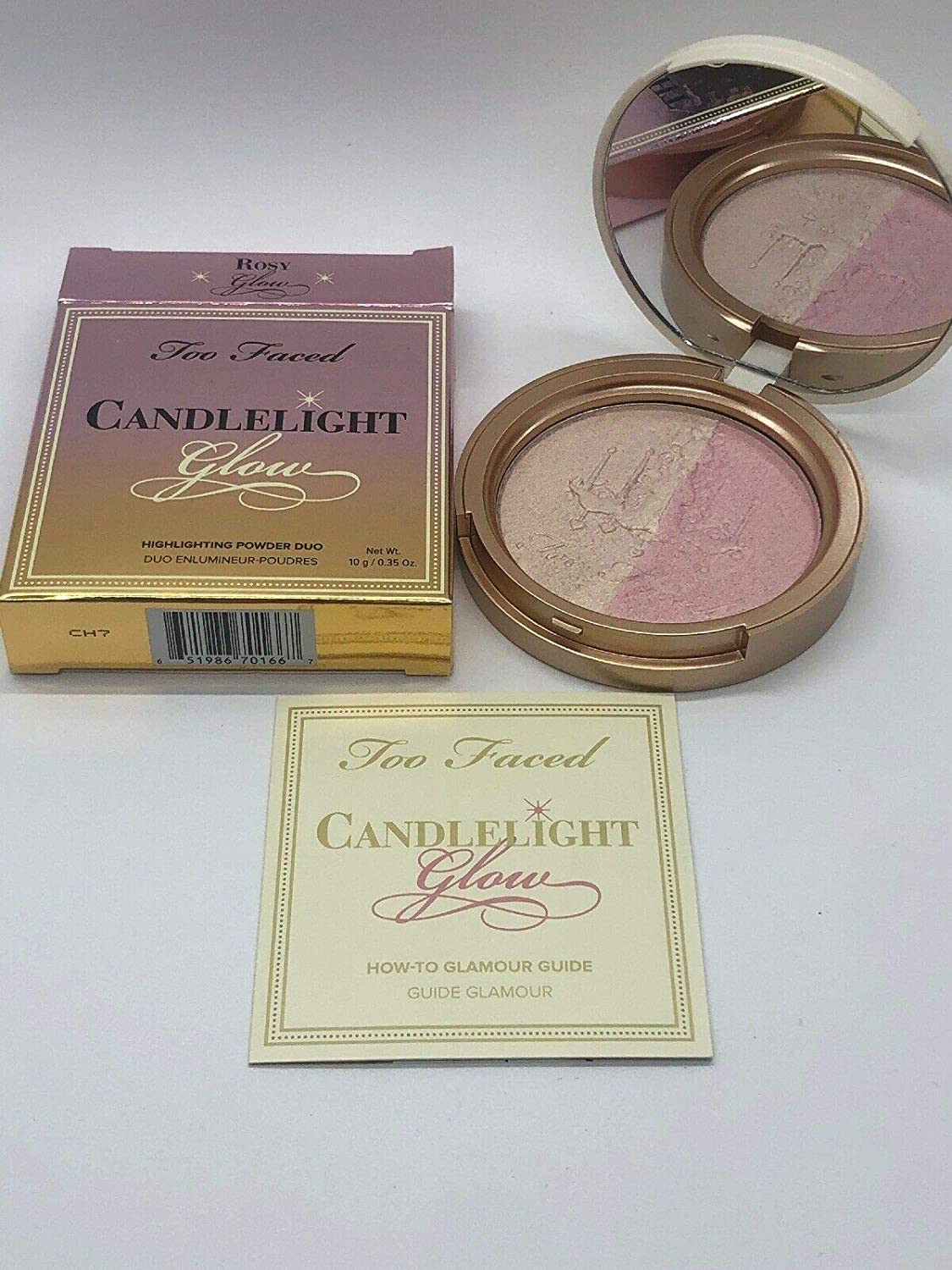 Too Faced Candlelight Glow Highlighting Powder Duo/Rosy, ‎rosig