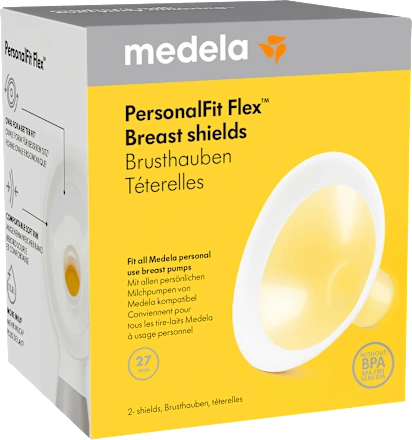 Breast shield for breast pump, size L, 2 pieces
