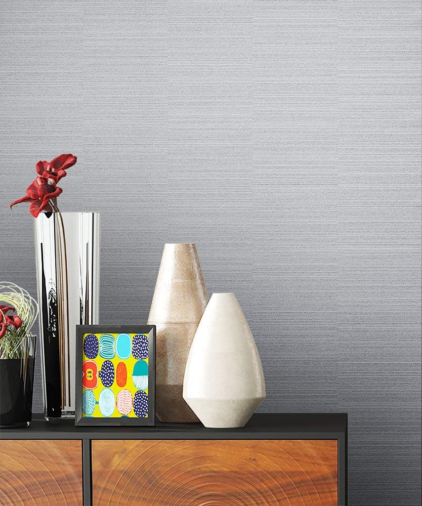 Newroom Design Newroom Wallpaper Grey Non-Woven Wallpaper Black Graphic Modern Beautiful M