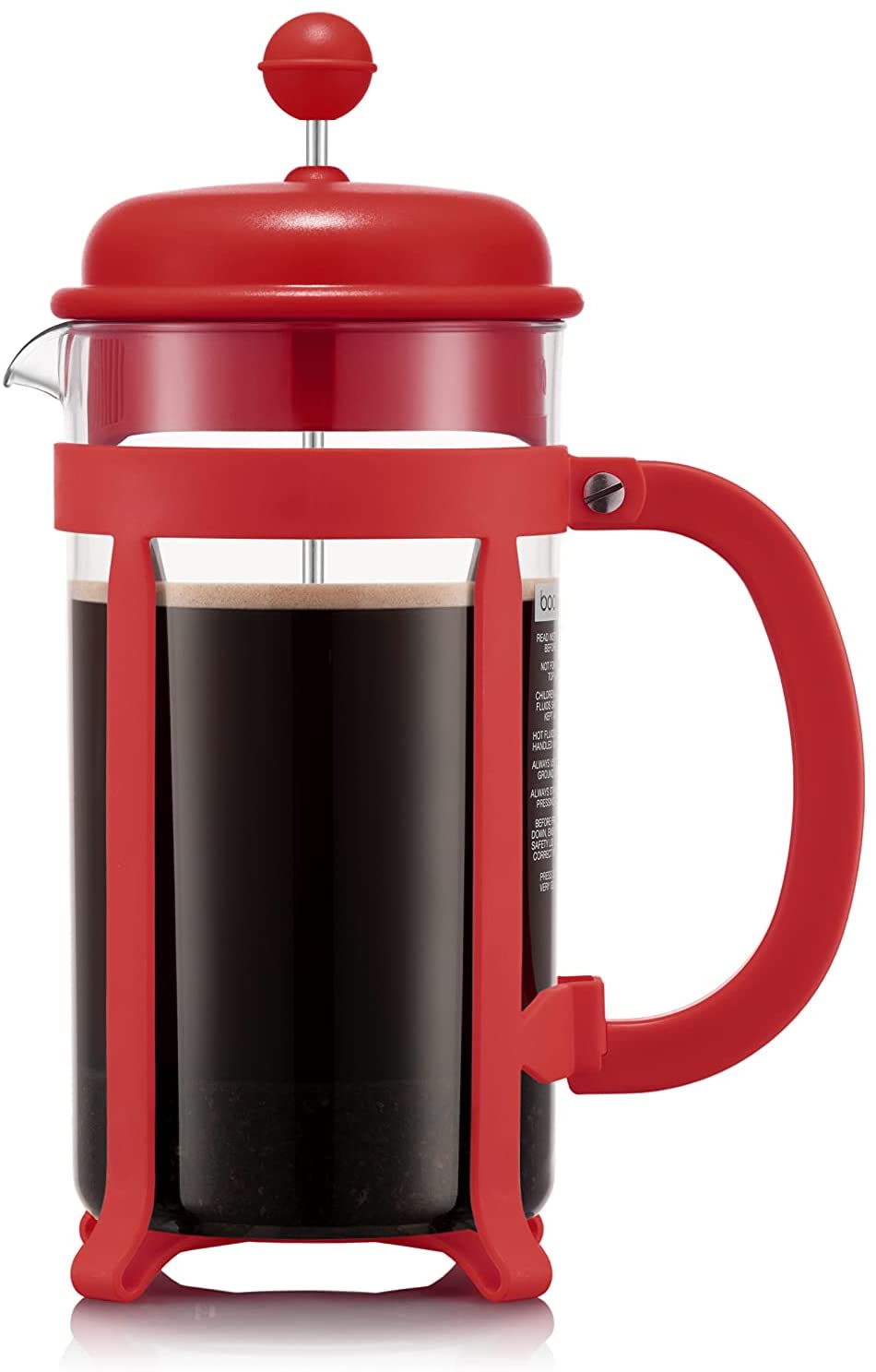 BODUM 1908-04 Java Coffee Maker with Plastic Frame and Lid, 8 Cups, 1.0 L