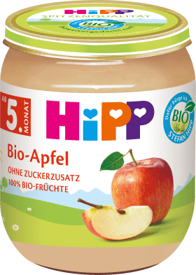 HiPP Fruits organic apple from the 5th month, 125 g