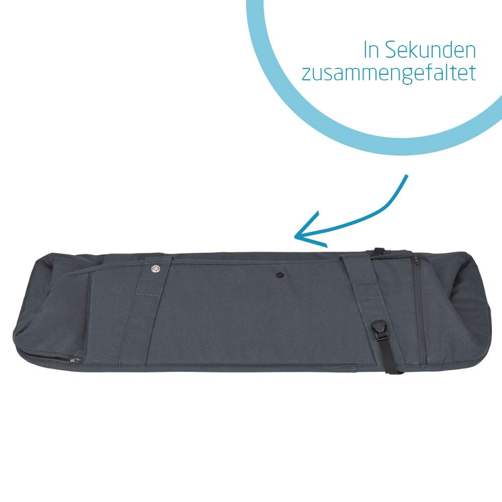 Maxi-Cosi Laika Baby Carrycot Very Lightweight (Only 1.5 kg) and Padded Soft Pushchair Attachment, Suitable for Maxi-Cosi Laika, Baby Carrier Can be Used from Birth, Essential Graphite