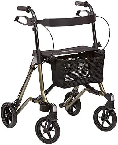 Dietz Taima Light Rollator - Modern, Black, Metal, 5.5 kg, Foldable, 95 cm, 150 kg Load Capacity, Adult