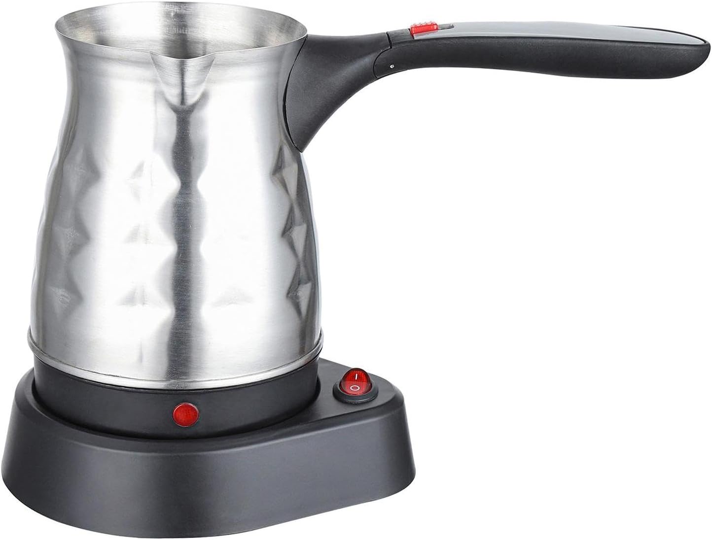 HouseVibe 500ml Electric Turkish Coffee Pot Kettle Stainless Steel Quick Boiling Jug for Greek Arabic Coffee Home Bar Kitchen