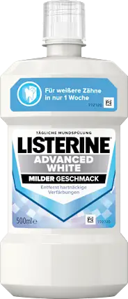 Listerine Mouthwash Advanced White, 500 ml