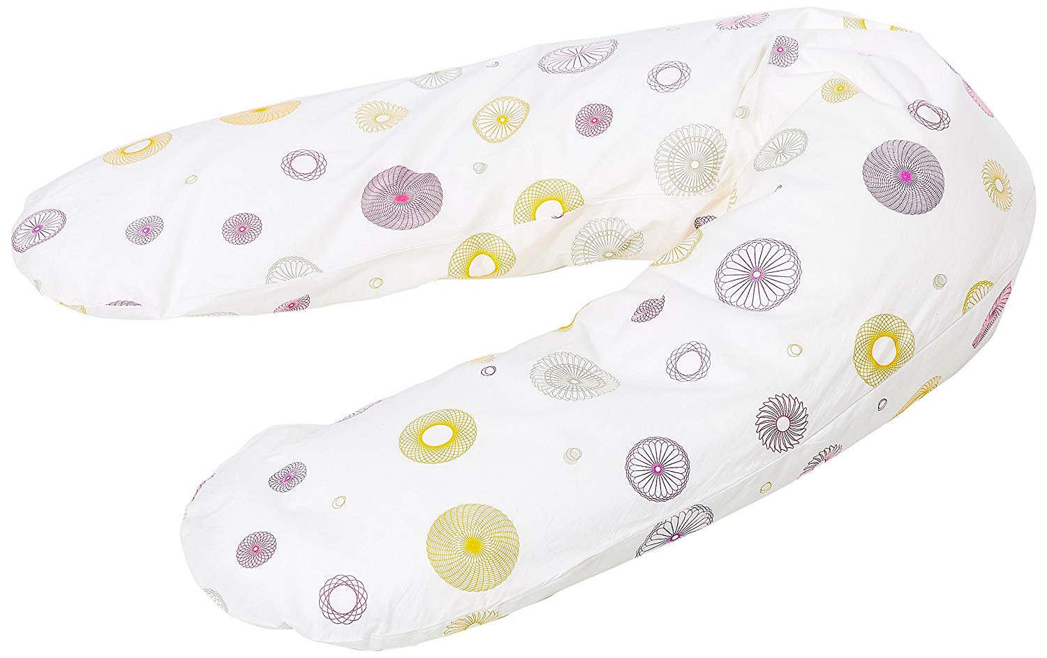 Traeumeland Träumeland Nursing Pillow in many designs 190 cm 190 cm white/purple
