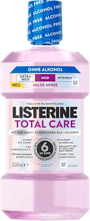 Listerine Total Care Mild Mint Alcohol-Free Mouthwash, 500 ml