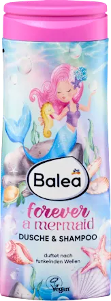 Balea Children's Shower Gel & Shampoo 2in1 forever a mermaid, 300 ml