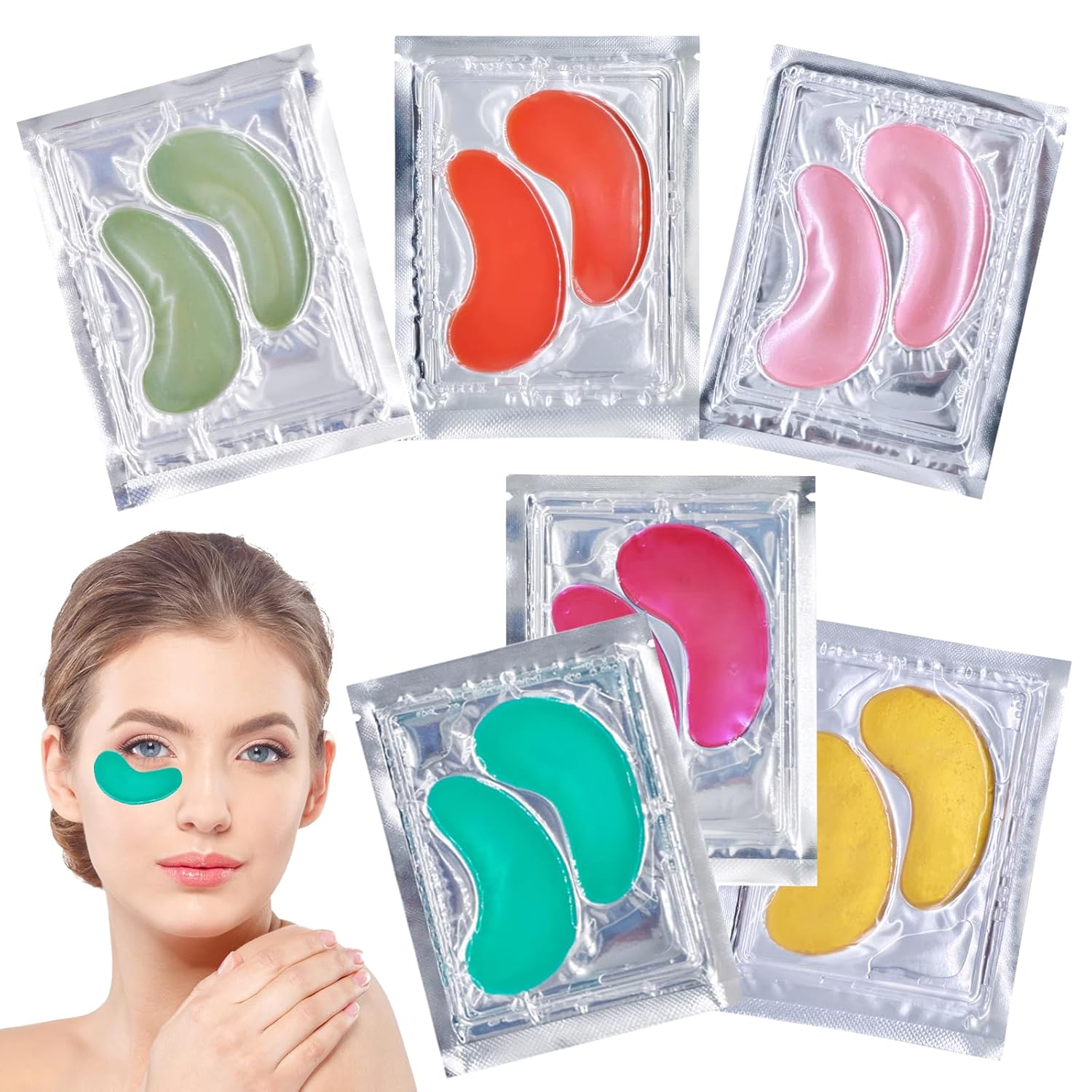 Souvik Eye Pads, 30 Pairs of Collagen Eye Patch, Eye Pads Against Dark Circles, Anti-Ageing Eye Pads, Eye Pads Against Eye Bags, Dark Circles, Wrinkles, Puffiness, Eye Pads