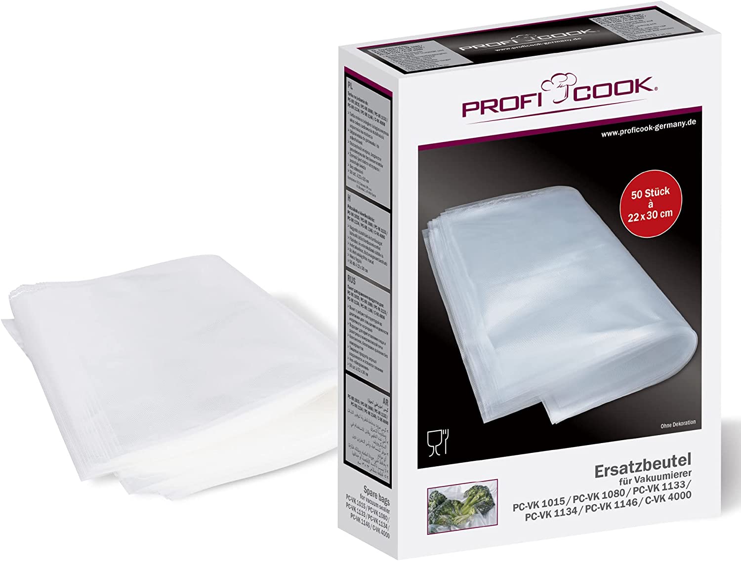 Profi Cook vacuum food bags